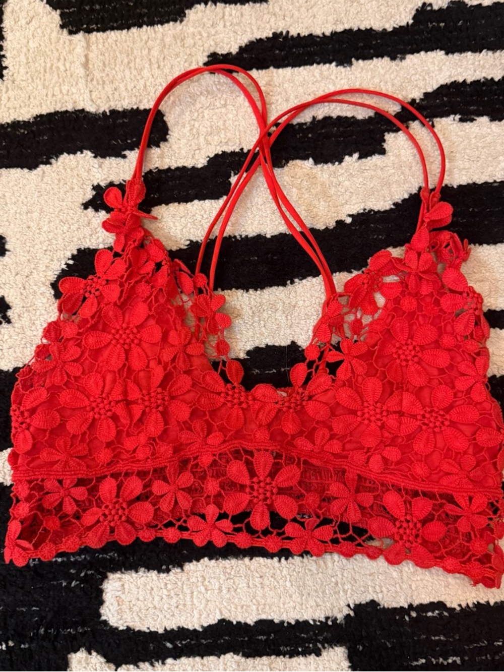 Free People Red Intimates Bralette